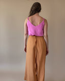 MIDI FOLDED PALAZZO PANTS PEACH/ MORE COLOURS