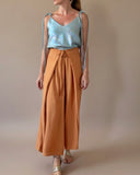 MIDI FOLDED PALAZZO PANTS PEACH/ MORE COLOURS