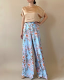 PALAZZO PANTS SPRING FLOWERS