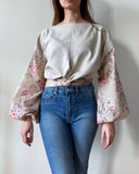 LONG SLEEVE TIA TOP/PASTEL BLOOM