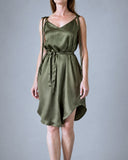 PETIT JUNE DRESS BROWN SATIN/MORE COLOURS