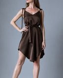 PETIT JUNE DRESS OLIVE SATIN/MORE COLOURS