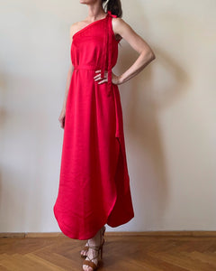 GAIA DRESS RED SATIN/MORE COLOURS