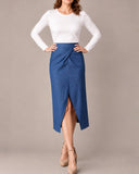 PENCIL SKIRT DENIM