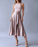 WRAPSKIRT/DRESS CHAI SATIN