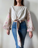 LONG SLEEVE TIA TOP/PASTEL BLOOM