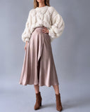 WRAPSKIRT/DRESS CHAI SATIN