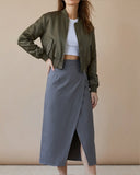 LANA WRAPSKIRT GREY