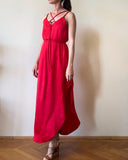 STRAP JUNE DRESS RED SATIN/MORE COLOURS