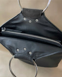 MINI O-RING BAG BLACK TASSEL