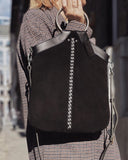 BLACK BRAIDED BORDURE O-RING BAG