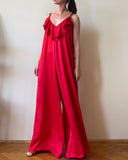 SATIN FRILL OVERALL RED/MORE COLOURS