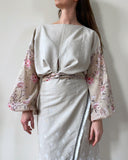 LONG SLEEVE TIA TOP/PASTEL BLOOM