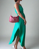 STRAP JUNE DRESS LIGHT EMERALD/MORE COLOURS