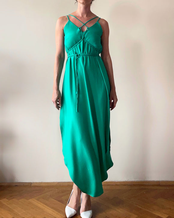 STRAP JUNE DRESS LIGHT EMERALD/MORE COLOURS