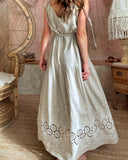 ELI DRESS NATURAL LINEN CANVAS