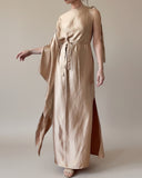 FREYA DRESS CHAMPAGNE GOLD SATIN/MORE COLOURS