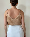 JUNE TOP CHAI SATIN/MORE COLOURS