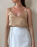 JUNE TOP CHAI SATIN/MORE COLOURS