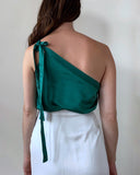 GAIA TOP EMERALD SATIN/MORE COLOURS
