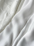 MIDI FRIDA DRESS WHITE SATIN/MORE TEXTURES