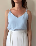 JUNE TOP DOUBLE GAUZE/LIGHT SKY/MORE COLOURS