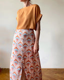 SERA MAXI SKIRT ART DECO