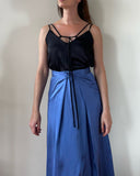 STRAP JUNE TOP BLACK SATIN/MORE COLOURS