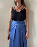 STRAP JUNE TOP BLACK SATIN/MORE COLOURS