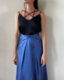 STRAP JUNE TOP BLACK SATIN/MORE COLOURS