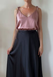 JUNE TOP PEONY PINK SATIN/MORE COLOURS