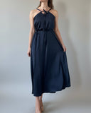 DAPHNE DRESS BLACK SATIN/MORE COLOURS