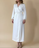 KYOTO WRAPDRESS  WHITE SATIN