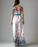 IRIS DRESS RED FLOWERS