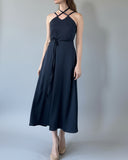 DAPHNE DRESS BLACK SATIN/MORE COLOURS