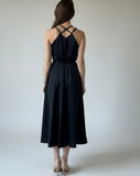 DAPHNE DRESS BLACK SATIN/MORE COLOURS