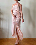 REVERSIBLE GAIA DRESS PASTEL POWDER