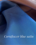 IRIS DRESS EMERALD SATIN/MORE COLOURS