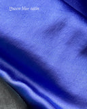 JUNE DRESS NAVY BLUE SATIN/MORE COLOURS