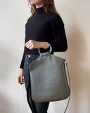 TWO-SIDED O-RING BAG DARK OLIVE - BLACK