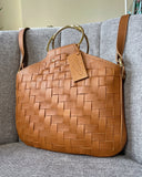 FULL WOVEN CINNAMON MINI O-RING BAG