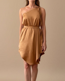 PETIT GAIA DRESS GOLD SATIN/MORE COLOURS