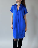 BOW ASHA DRESS QUEEN BLUE SATIN/MORE COLOURS