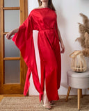 SATIN FREYA DRESS RED/MORE COLOURS