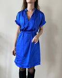 BOW ASHA DRESS QUEEN BLUE SATIN/MORE COLOURS