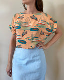 CROPPED AYA TOP BALCSI PEACH