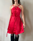 MINI DAPHNE DRESS RED SATIN/MORE COLOURS