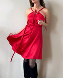 MINI DAPHNE DRESS RED SATIN/MORE COLOURS