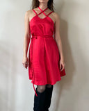 MINI DAPHNE DRESS RED SATIN/MORE COLOURS