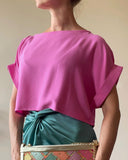 CROPPED AYA TOP PINK/MORE COLOURS